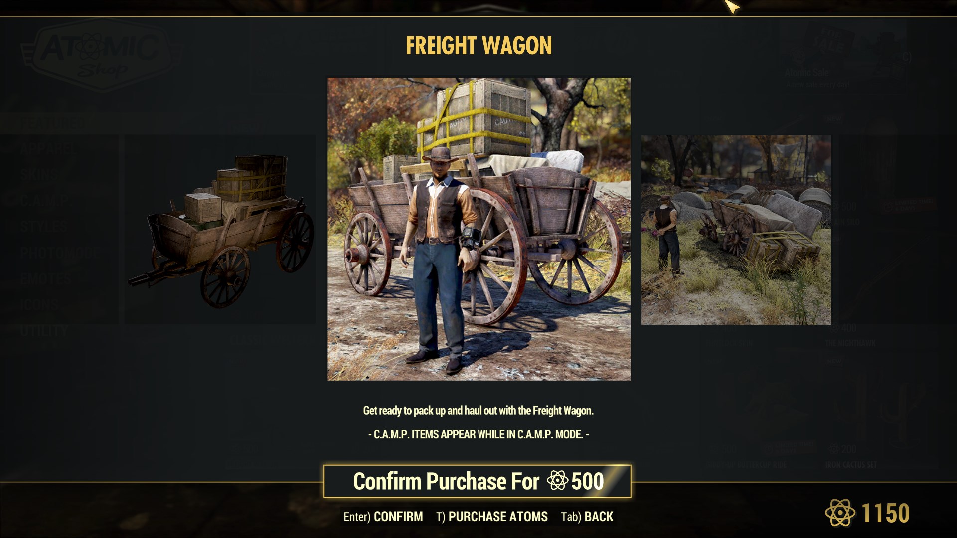 travellers wagon fallout 76